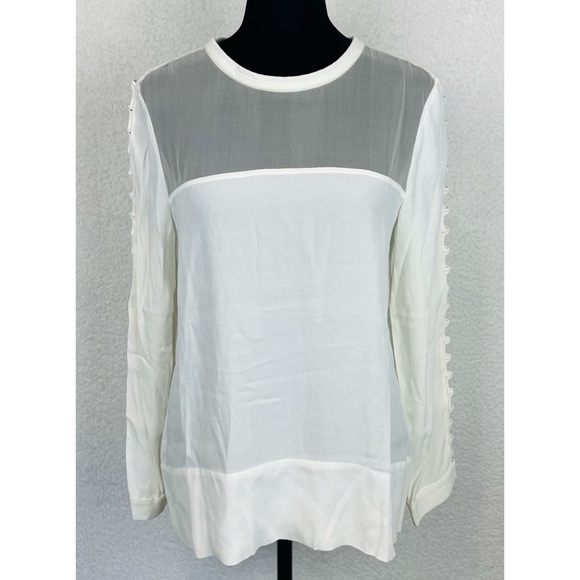 IRO • Off White Ashty Long Sleeve Blouse - Picture 15 of 16